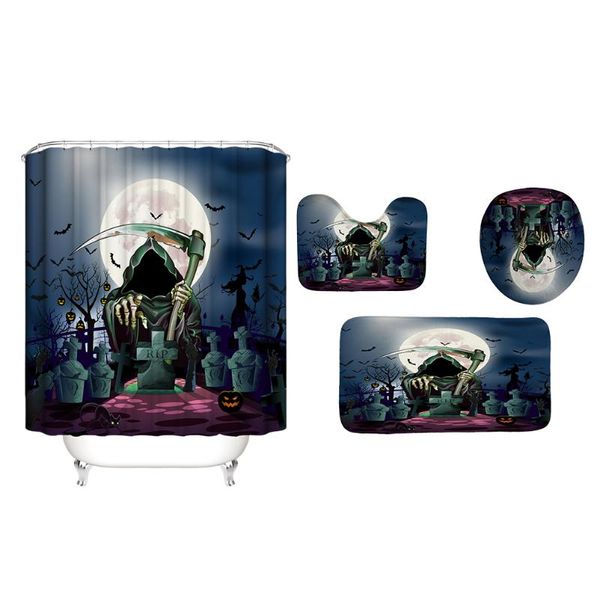 bath mats 4pcs 1 set graves printing shower curtain waterproof bathroom mat for home el
bath mats 4pcs 1 set graves printing shower curtain waterproof bathroom mat for home el