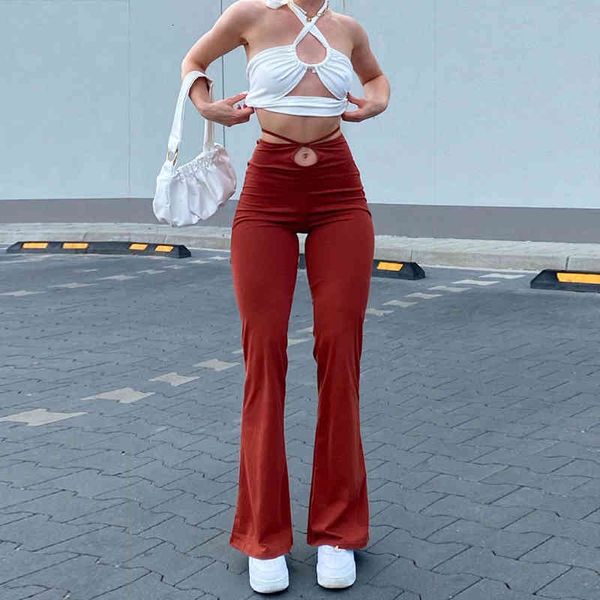 women's pants & capris flare high waist trousers hollow out bandage fashion long brown y2k pant for women harajuku gc0o, Black;white
women's pants & capris flare high waist trousers hollow out bandage fashion long brown y2k pant for women harajuku gc0o, Black;white