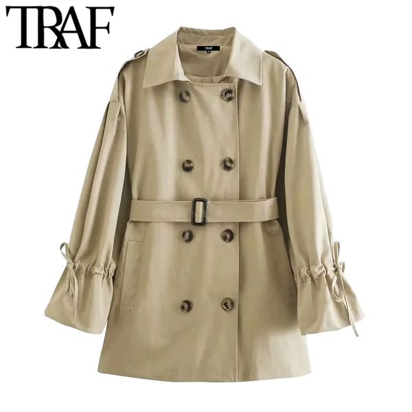 traf women fashion with belt double breasted trench coat vintage long sleeve drawstring female outerwear chic overcoat 210415, Tan;black
traf women fashion with belt double breasted trench coat vintage long sleeve drawstring female outerwear chic overcoat 210415, Tan;black