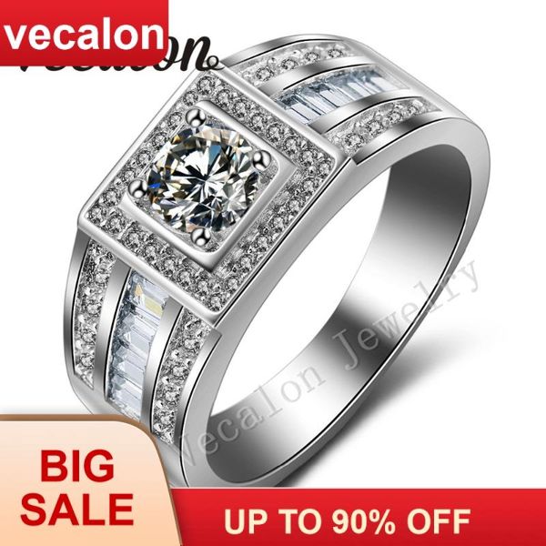 wedding rings vecalon men engagement band solitaire 1ct cz zircon stone 10kt white gold filled ring for sz 7-13, Slivery;golden
wedding rings vecalon men engagement band solitaire 1ct cz zircon stone 10kt white gold filled ring for sz 7-13, Slivery;golden