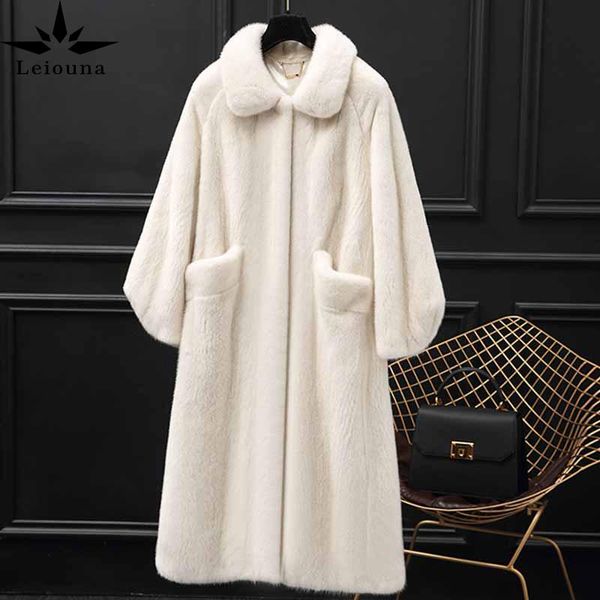 women's fur & faux leiouna plus size solid office lady 2021 fashion winter outerwear female long coat warm mink jacket women parka, Black
women's fur & faux leiouna plus size solid office lady 2021 fashion winter outerwear female long coat warm mink jacket women parka, Black