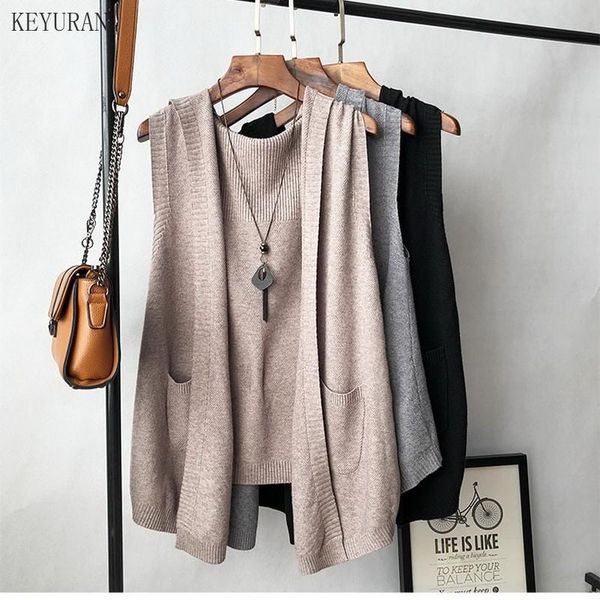 women's vests autumn button casual knitted vest women sweater 2021 winter warm hooded loose cardigan waistcoat sleeveless jacket outerw, Black;white
women's vests autumn button casual knitted vest women sweater 2021 winter warm hooded loose cardigan waistcoat sleeveless jacket outerw, Black;white