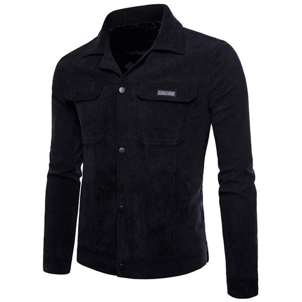 men's jackets spring and autumn corduroy jacket tooling all-match solid color cotton material comfortable hansome casual, Black;brown 
men's jackets spring and autumn corduroy jacket tooling all-match solid color cotton material comfortable hansome casual, Black;brown