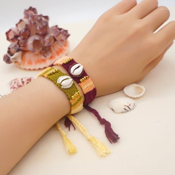 charm bracelets autumn winter 2021 bracelet hand-woven cotton thread color boho ethnic shell beaded jewelry for women pulseras armband, Golden;silver
charm bracelets autumn winter 2021 bracelet hand-woven cotton thread color boho ethnic shell beaded jewelry for women pulseras armband, Golden;silver