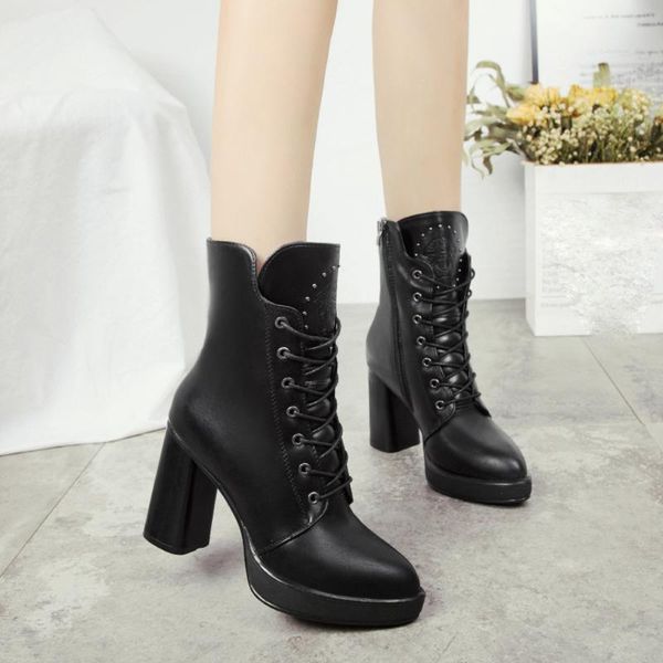 boots nice autumn winter platform women high heel ladies worker black non-slip short tube big size
boots nice autumn winter platform women high heel ladies worker black non-slip short tube big size