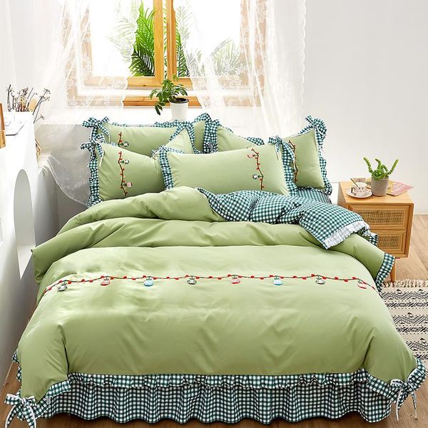 bedding sets korean princess set cotton 4pcs girl lace duvet cover bed sheet pillowcases wedding bedclothes linen king size
bedding sets korean princess set cotton 4pcs girl lace duvet cover bed sheet pillowcases wedding bedclothes linen king size