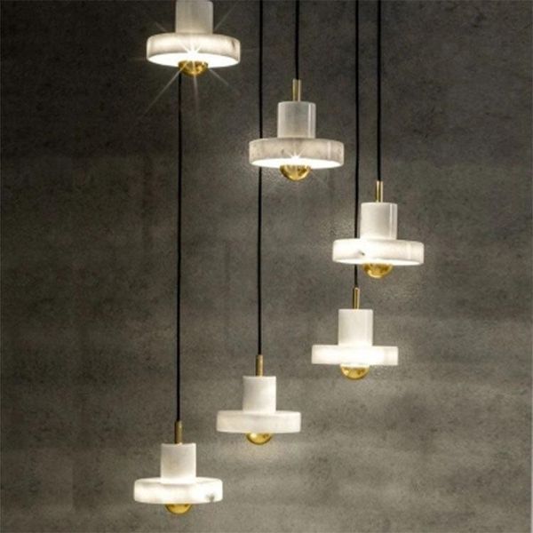 pendant lamps post modern personality marble model room living bedroom study bedside simple light luxury combination chandelier
pendant lamps post modern personality marble model room living bedroom study bedside simple light luxury combination chandelier