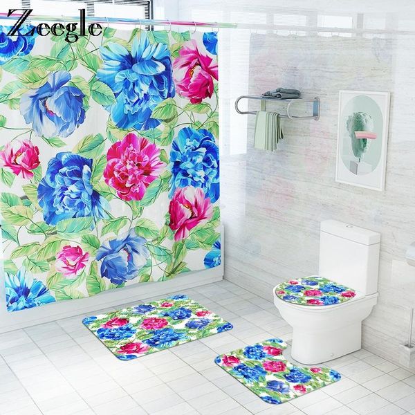 bath mats floral printing polyester waterproof shower curtain and mat set toilet bathroom anti-slip floor pad washable
bath mats floral printing polyester waterproof shower curtain and mat set toilet bathroom anti-slip floor pad washable