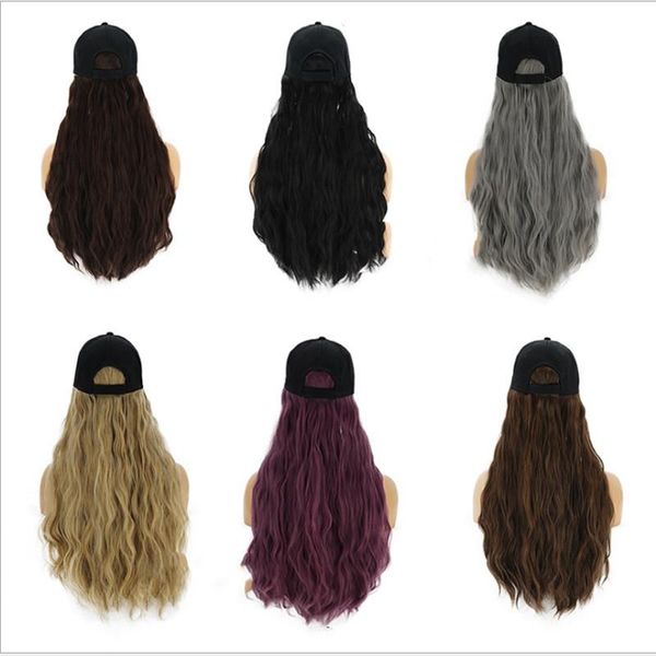 beanie/skull caps long synthetic baseball cap wig natural black connection hat adjustable girl, Blue;gray
beanie/skull caps long synthetic baseball cap wig natural black connection hat adjustable girl, Blue;gray