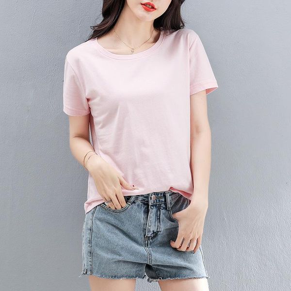 women's t-shirt basic t shirt 8 color casual fruittshirt korean round neck female women summer oversized solid tees, White
women's t-shirt basic t shirt 8 color casual fruittshirt korean round neck female women summer oversized solid tees, White