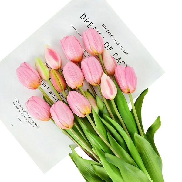 decorative flowers & wreaths 5pcs/bunch soft silicone real touch artificial tulip flower wedding bridal bouquet party home decoration vase f
decorative flowers & wreaths 5pcs/bunch soft silicone real touch artificial tulip flower wedding bridal bouquet party home decoration vase f