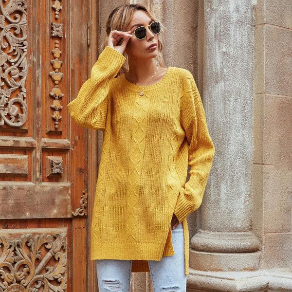 women's sweaters side split knitted pullovers sweater for women long jumper 2021autumn winter fashion clothing, White;black
women's sweaters side split knitted pullovers sweater for women long jumper 2021autumn winter fashion clothing, White;black