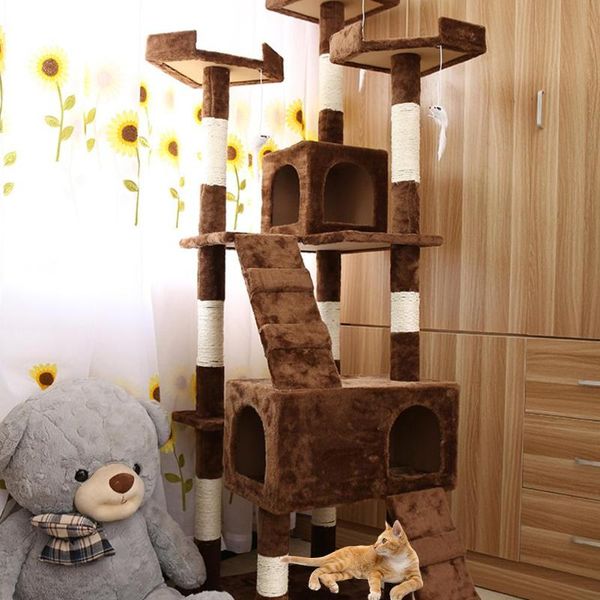 cat toys sisal scratch board soft flush plate climber cats chair protector pad climbing tree for pet