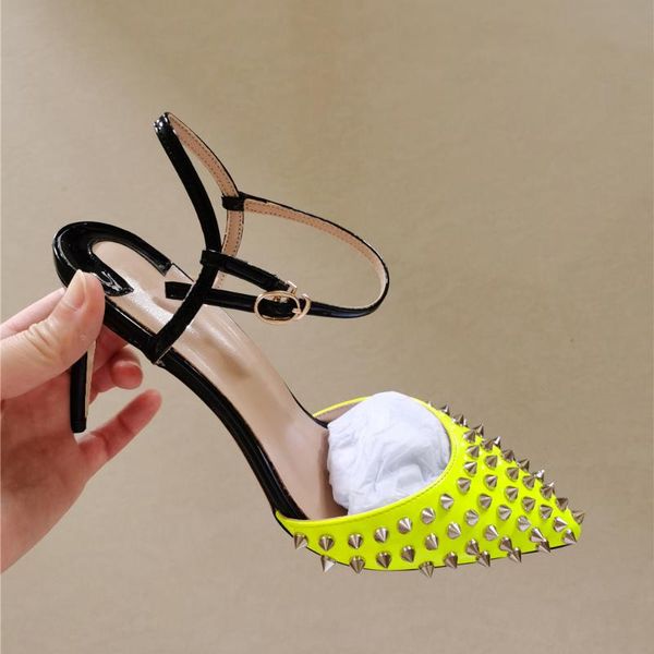 dress shoes fashion rivets summer slingback 8cm 10cm 12cm high heels pointed toe stiletto plus size buckle strap woman lx014 roviciya, Black
dress shoes fashion rivets summer slingback 8cm 10cm 12cm high heels pointed toe stiletto plus size buckle strap woman lx014 roviciya, Black