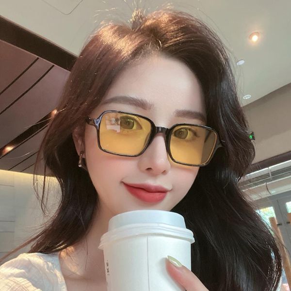sunglasses fashion square sun glasses women designer 2021 korean black yellow for female vintage masculino uv400, White;black
sunglasses fashion square sun glasses women designer 2021 korean black yellow for female vintage masculino uv400, White;black