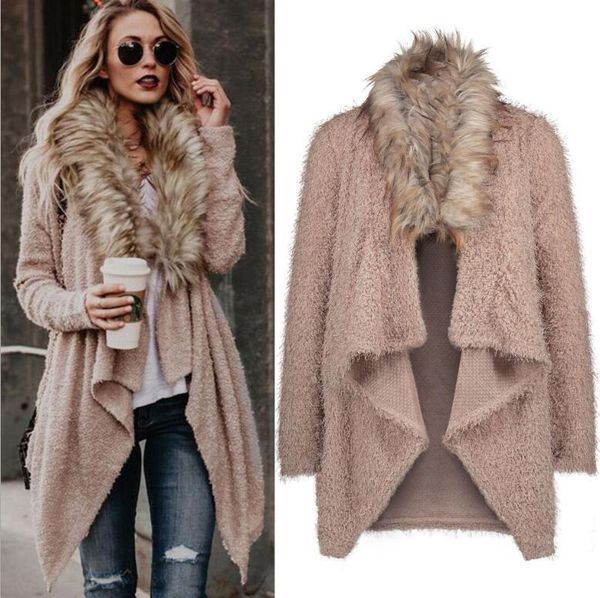women's trench coats europe autumn outwear fur collar cardigan coat women loose windbreaker casual streetwear clothing plus size, Tan;black
women's trench coats europe autumn outwear fur collar cardigan coat women loose windbreaker casual streetwear clothing plus size, Tan;black