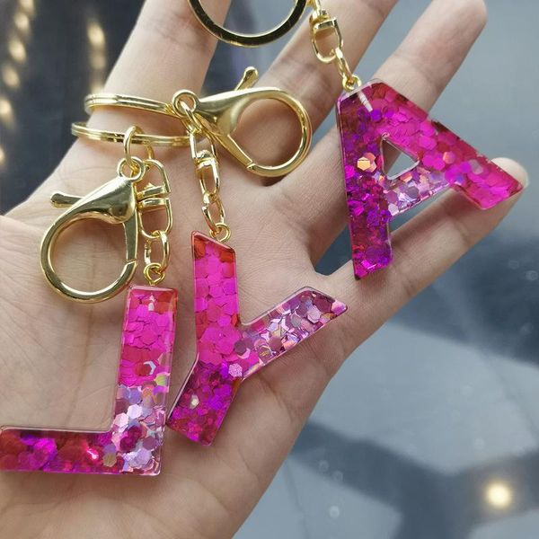 keychains 26 initial letter shiny sequin keychain charm cute pink alphabet resin purse ring jewelry decoration, Silver
keychains 26 initial letter shiny sequin keychain charm cute pink alphabet resin purse ring jewelry decoration, Silver