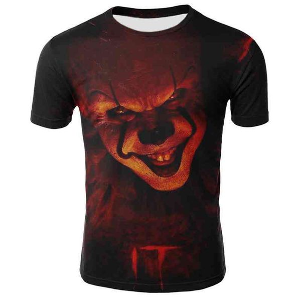 men's and women's horror film 3d printed t-shirts, clowns, hip-hop, street cloth, White;black
men's and women's horror film 3d printed t-shirts, clowns, hip-hop, street cloth, White;black