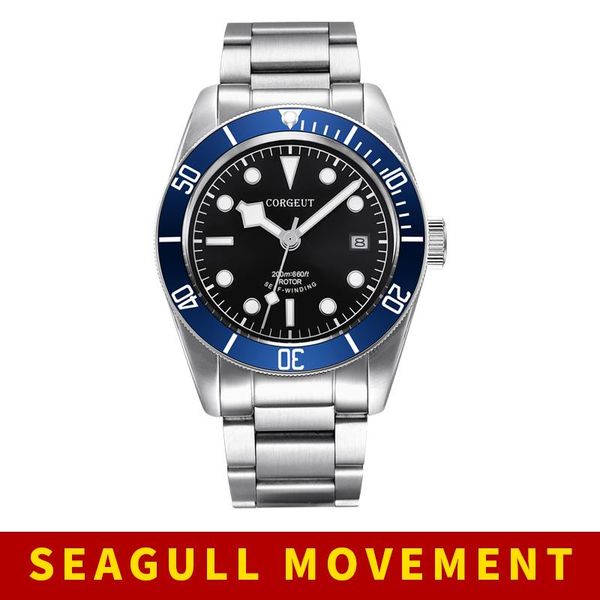 wristwatches sapphire glass corgeut men watches 41mm seagull automatic mechanical watch swim waterproof lume wristwatch nsk14, Slivery;brown
wristwatches sapphire glass corgeut men watches 41mm seagull automatic mechanical watch swim waterproof lume wristwatch nsk14, Slivery;brown
