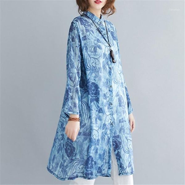 spring summer thin fashion printing elegant design stand-up collar shirt long wash ink plat blouse for women plus siz women's blouses &, White
spring summer thin fashion printing elegant design stand-up collar shirt long wash ink plat blouse for women plus siz women's blouses &, White