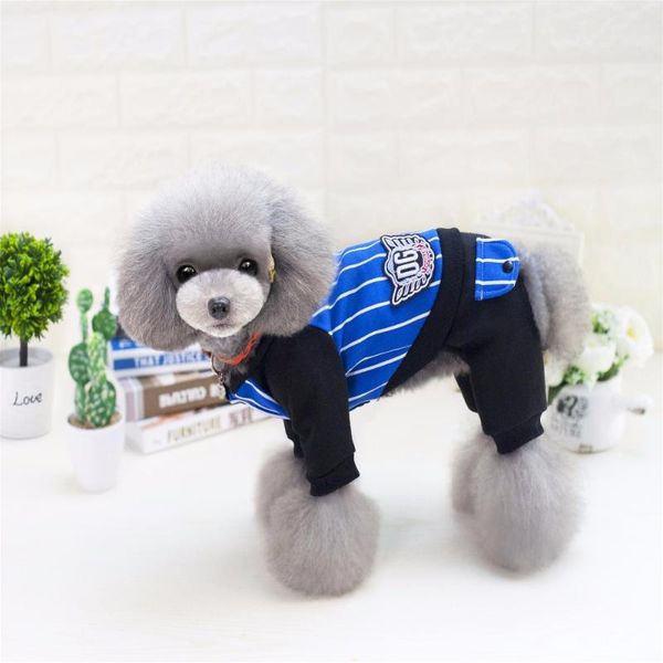 dog apparel fa8 fashion baseball style pet jumpsuit clothes four legs striped puppy cats coat pants clothing for chihuahua
dog apparel fa8 fashion baseball style pet jumpsuit clothes four legs striped puppy cats coat pants clothing for chihuahua