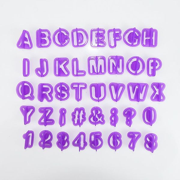 baking moulds 40pcs alphabet number biscuit mold sugarcraft chocolate cookie cutters tool diy cake decoration accessories