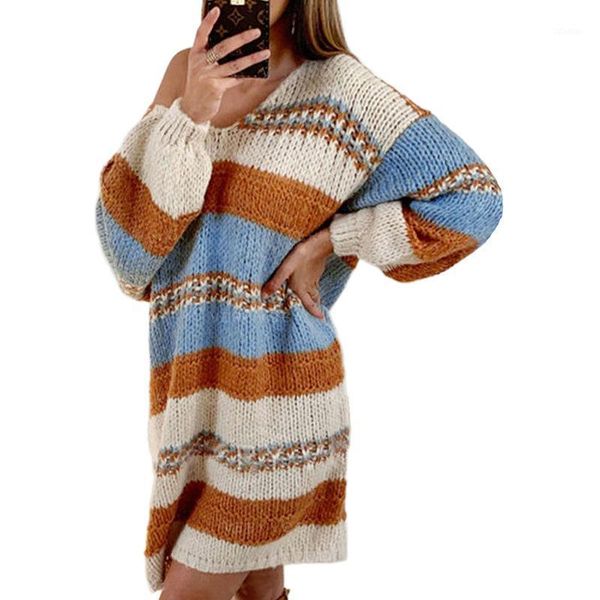 women's sweaters fashion knitted sweater female autumn/winter style v-neck striped mid-length lady pullovers women casual clothing, White;black
women's sweaters fashion knitted sweater female autumn/winter style v-neck striped mid-length lady pullovers women casual clothing, White;black
