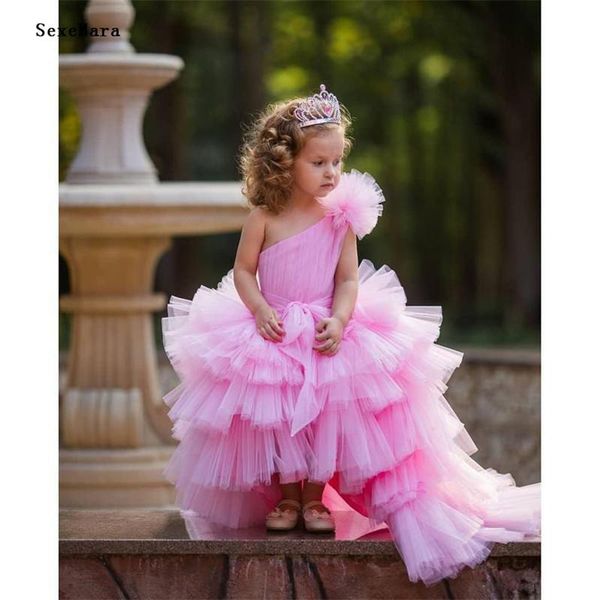 pink puffy tulle high low flower girl dress one shoulder princess birthday party kids pography girl's dresses, Red;yellow
pink puffy tulle high low flower girl dress one shoulder princess birthday party kids pography girl's dresses, Red;yellow
