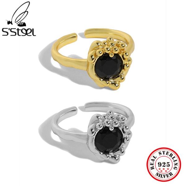 cluster rings s'steel 925 sterling silver niche design zircon texture opening ring for women's aesthetic minimalist accesories 202, Golden;silver
cluster rings s'steel 925 sterling silver niche design zircon texture opening ring for women's aesthetic minimalist accesories 202, Golden;silver