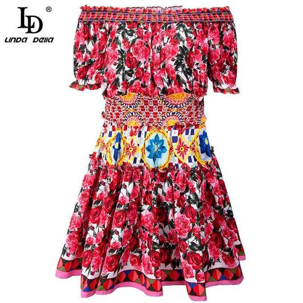 fashion runway designer summer vacation dress elastic waist women slash neck floral print vintage mini 210522, Black;gray
fashion runway designer summer vacation dress elastic waist women slash neck floral print vintage mini 210522, Black;gray