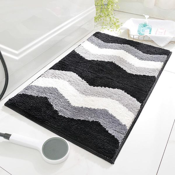 carpets geometric flocked home floor mat absorbent bathroom anti-slip rug 
carpets geometric flocked home floor mat absorbent bathroom anti-slip rug