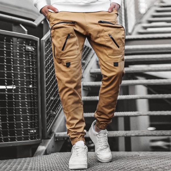 men's pants men casual cargo fashion solid color leisure sports comfortable multi pocket overalls sweatpants pantalon homme, Black
men's pants men casual cargo fashion solid color leisure sports comfortable multi pocket overalls sweatpants pantalon homme, Black