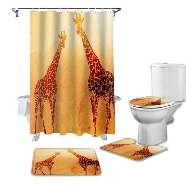 shower curtains giraffe streaks animal retro print curtain carpet cover toilet bath mat pad set bathroom home decor
shower curtains giraffe streaks animal retro print curtain carpet cover toilet bath mat pad set bathroom home decor