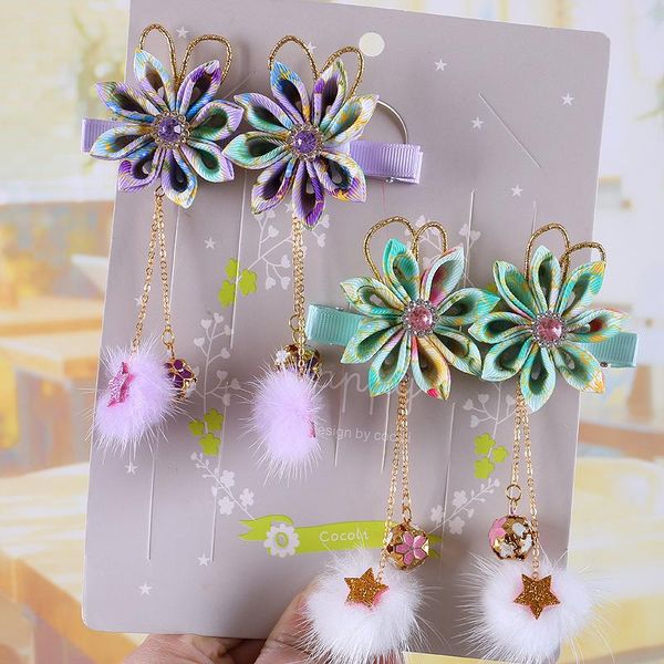 hair accessories 2pcs colour flower stars chinese style children hairpin headdress antique hanfu small ball baby girls duck mouth clips, Slivery;white
hair accessories 2pcs colour flower stars chinese style children hairpin headdress antique hanfu small ball baby girls duck mouth clips, Slivery;white