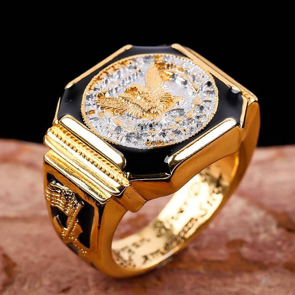 cluster rings fashion king ring classic punk style american eagle for men personality design jewelry luxury party accessories gift, Golden;silver
cluster rings fashion king ring classic punk style american eagle for men personality design jewelry luxury party accessories gift, Golden;silver