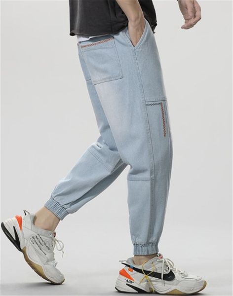 men's designer pencil drawstring solid color letters embroidery capris pants mens mid waist loose male trousers, Black
men's designer pencil drawstring solid color letters embroidery capris pants mens mid waist loose male trousers, Black