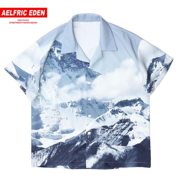 fashion snow mountain printed casual short sleeve shirt men 2021 summer hip hop streetwear loose men's shirts, White;black
fashion snow mountain printed casual short sleeve shirt men 2021 summer hip hop streetwear loose men's shirts, White;black