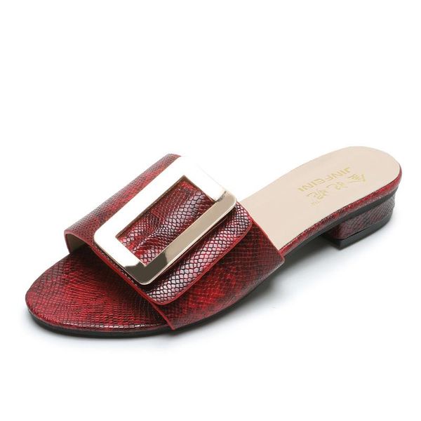 slippers comemore women buckles flat shoes ladies snake printed peep toe hoof heels elegant, Black
slippers comemore women buckles flat shoes ladies snake printed peep toe hoof heels elegant, Black