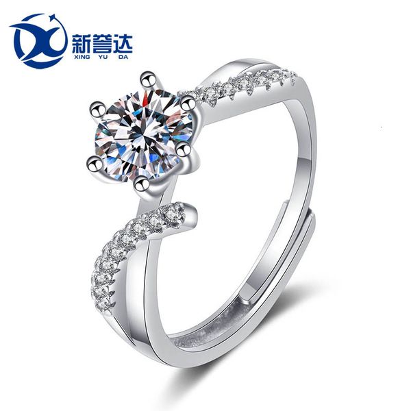 vibrant kwai net red live direct imitation of white mullite ring, female poetry, the same six tiktok wedding ring., Silver
vibrant kwai net red live direct imitation of white mullite ring, female poetry, the same six tiktok wedding ring., Silver