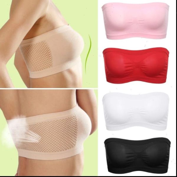 seamless tube breathable womens cami strapless bandeau bra underwear without pad one piece lingerie femal wire intimates opk, White
seamless tube breathable womens cami strapless bandeau bra underwear without pad one piece lingerie femal wire intimates opk, White