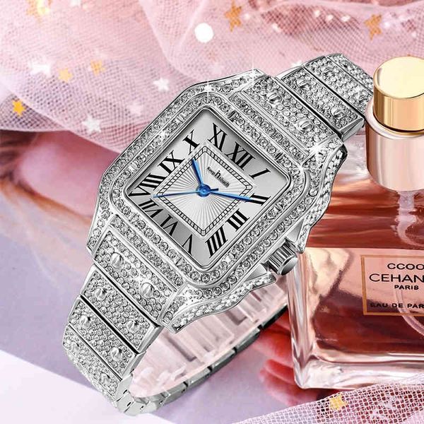 woman fashion luxury full diamond bracelet quartz rose gold square large dial stainless steel ladies watch for schoo, Slivery;brown
woman fashion luxury full diamond bracelet quartz rose gold square large dial stainless steel ladies watch for schoo, Slivery;brown