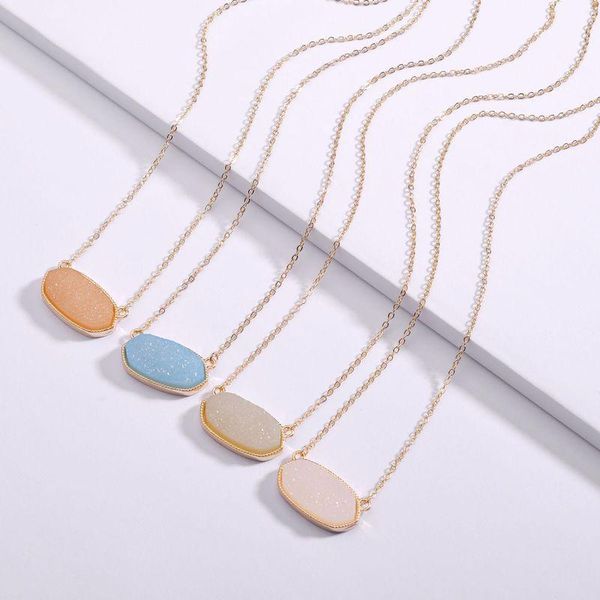 pendants 7 color druzy drusy pendant necklaces hexagon resin druse gold collar fashion brand women jewelry party dating gift ks 2021, Black
pendants 7 color druzy drusy pendant necklaces hexagon resin druse gold collar fashion brand women jewelry party dating gift ks 2021, Black
