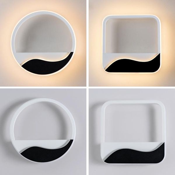sanmusion ring wall lamp bedroom kids room decoration led lighting aluminum round black white sconces
sanmusion ring wall lamp bedroom kids room decoration led lighting aluminum round black white sconces