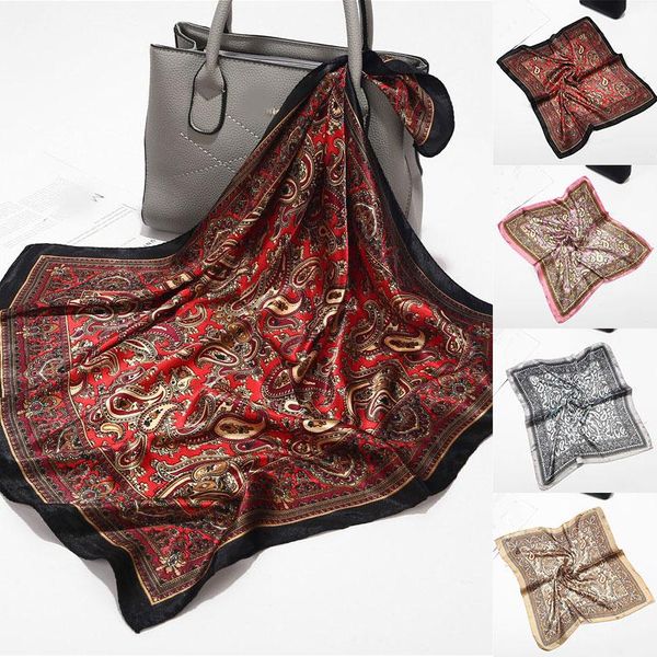 scarves 60cm square satin faux silk scarf bohemian retro paisley bandana women summer luxury hairbands female kerchief, Blue;gray
scarves 60cm square satin faux silk scarf bohemian retro paisley bandana women summer luxury hairbands female kerchief, Blue;gray