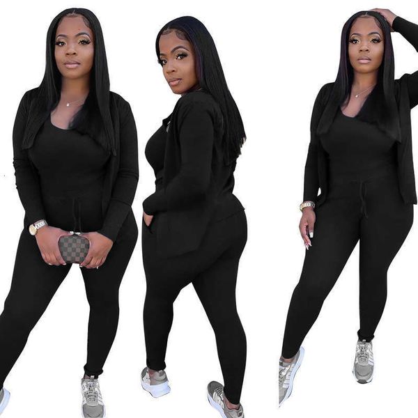 fashion women's tracksuits l5063 leisure home sports style large three piece suit, Gray
fashion women's tracksuits l5063 leisure home sports style large three piece suit, Gray