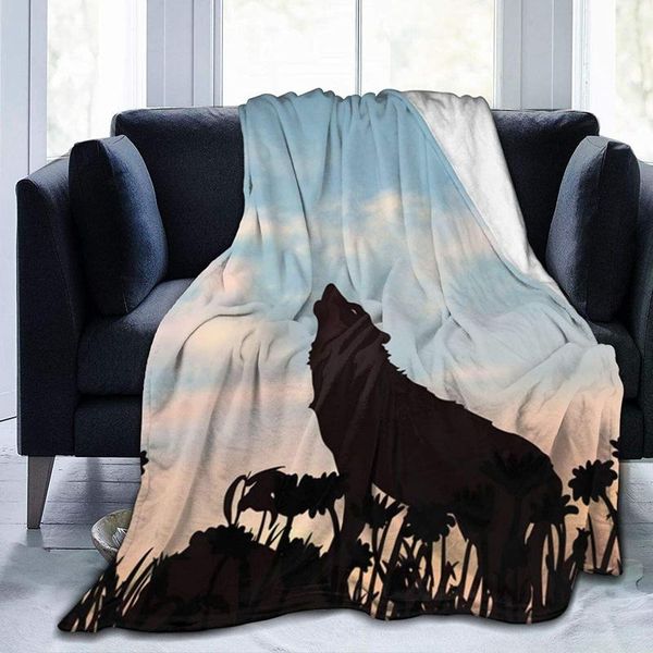 blankets flannel fleece blanket wolf howling in the flowers 3d printing bedroom warm 60x50
blankets flannel fleece blanket wolf howling in the flowers 3d printing bedroom warm 60x50
