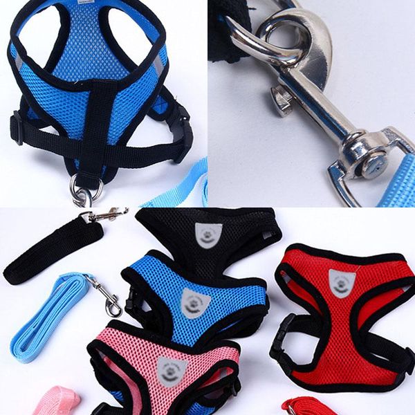 adjustable reflective mesh vest dog harness collar chest strap back safe rope for small medium dogs puppy cat walking leashes collars &
adjustable reflective mesh vest dog harness collar chest strap back safe rope for small medium dogs puppy cat walking leashes collars &