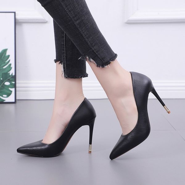 dress shoes fashion pu soft leather high heels women pointed toe work pump stiletto woman wedding office career elegant pumps l000, Black
dress shoes fashion pu soft leather high heels women pointed toe work pump stiletto woman wedding office career elegant pumps l000, Black