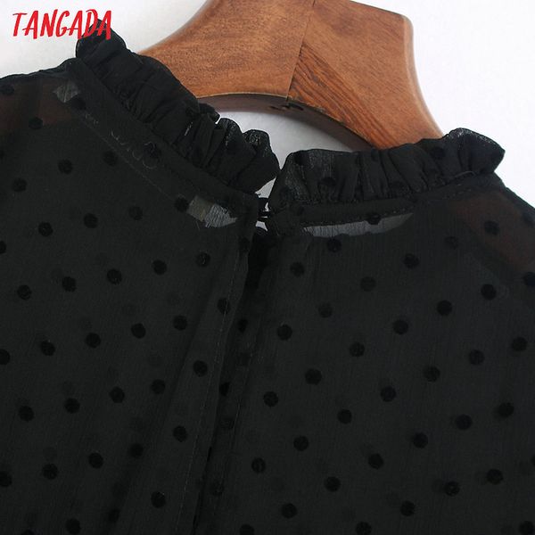 tangada 2021 fashion women dots black dress ruffles collar short sleeve ladies elegant midi dress vestidos 6z38, Black;gray
tangada 2021 fashion women dots black dress ruffles collar short sleeve ladies elegant midi dress vestidos 6z38, Black;gray