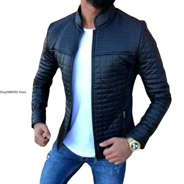 men's jackets autumn men black jacket fashion casual stand collar solid color zipper coat male slim long sleeve outer wear clothing, Black;brown
men's jackets autumn men black jacket fashion casual stand collar solid color zipper coat male slim long sleeve outer wear clothing, Black;brown